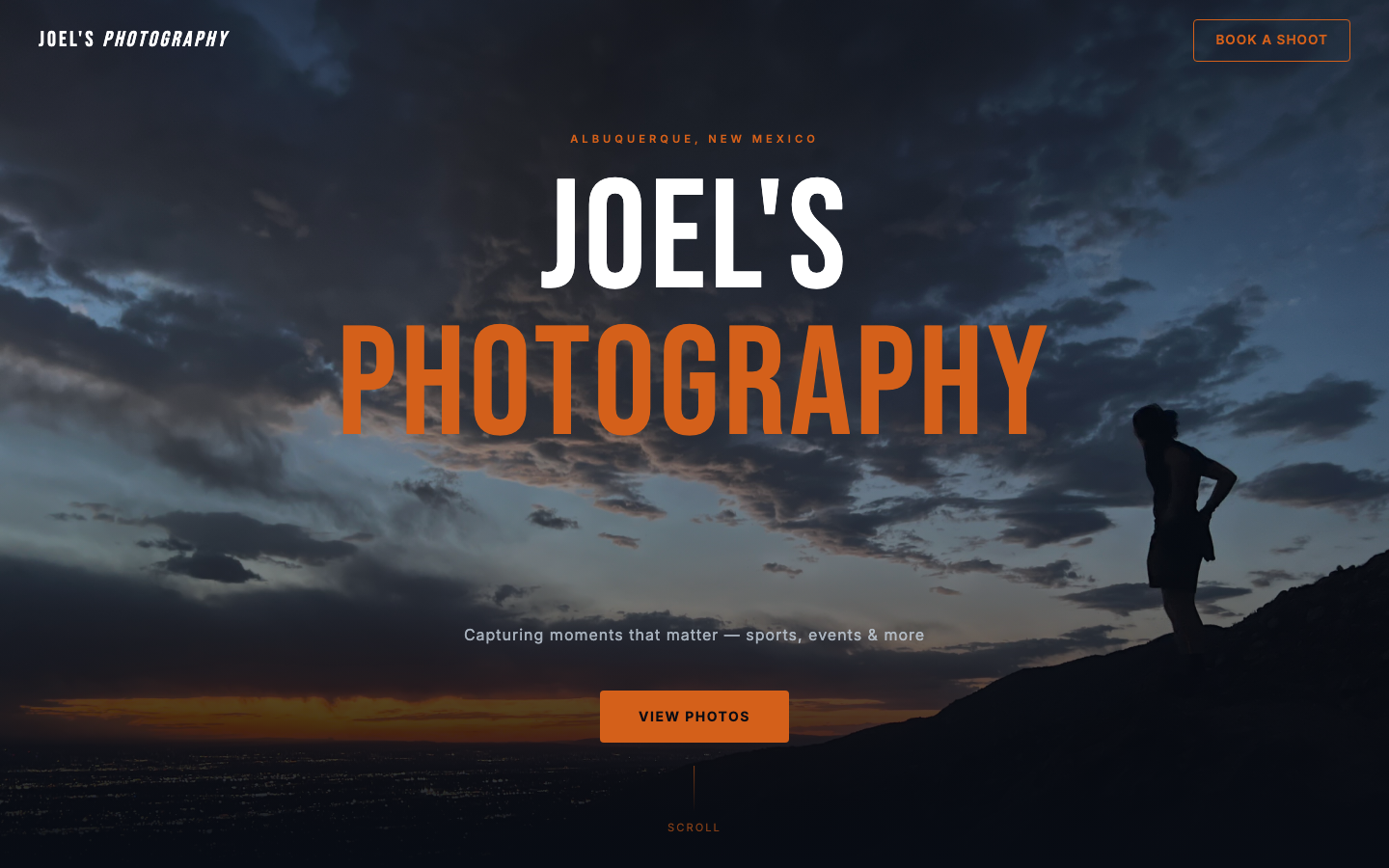 Joel's Photography website